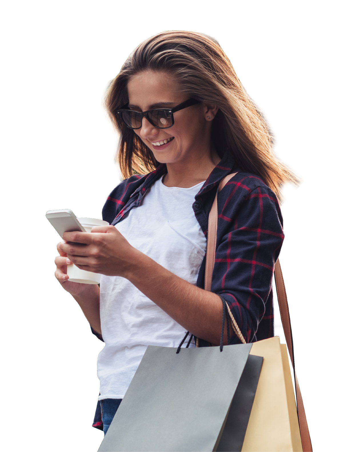 Shopping on phone to earn and redeem points